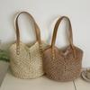 New Hand-woven Bag Fashionable One-shoulder Bag Straw Woven Bag Paper Rope Vacation Beach Bag Shoulder Bag Backpack Tote Bag