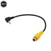 2.5mm Stereo Jack Male Plug To RCA Female Adapter Cable Mini AV Video Cable  For GPS Converter Cable Cord