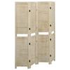 338579 vidaXL Room Divider 4 Panels 140x165 Cm Paulownia Wood