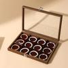 Large Capacity Wooden Jewelry Tray Dust-proof Jewelry Display Box  Jewelry Display
