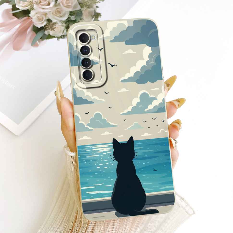 Чехол для Oppo Reno4 Reno 4 Pro, мягкий силикон, милый кролик для пары, задняя крышка телефона для Oppo Reno 4 Reno4 Pro 4G