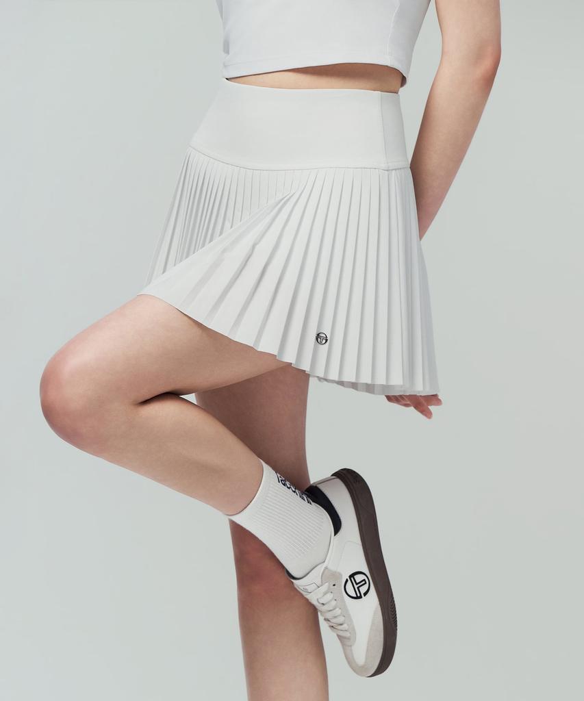 Женская плиссированная юбка SERGIO TACCHINI с высокой талией, тканая (белый)