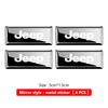 Car Body Sticker Aluminum Alloy Emblem Decoration Auto Stickers For Jeep Grand Cherokee Patriot Renegade Compass Wrangler AJQ1