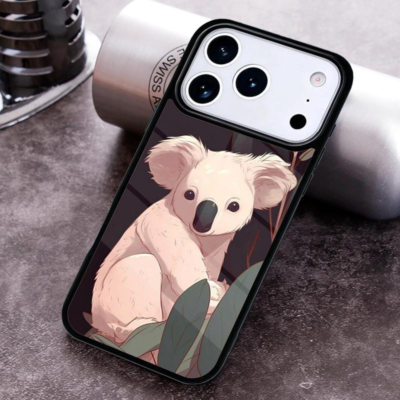 Koala and Eucalyptus Bumper Phone Case for iPhone 17 16 15 Pro Max Air 14 13 12 11 Plus Shockproof Cover