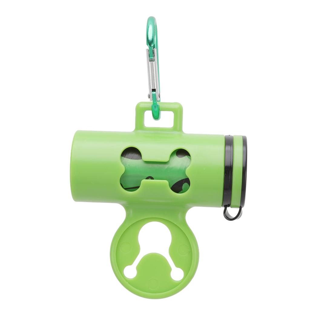 Dog Poop Bag Dispenser Degradable Hands Free Portable Pet Waste Bag Holder with Hook and Metal Key
