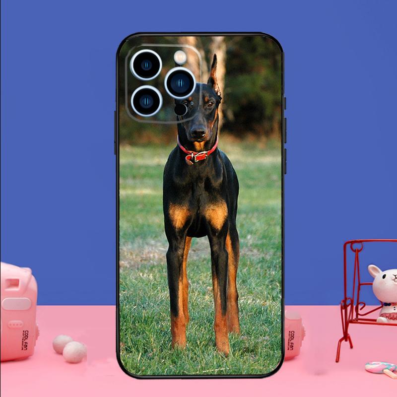 Doberman Dog Phone Case For iPhone 17 16 15 14 13 11 12 Pro Max Plus 13 12 mini 16e 17 Air Bumper Cover