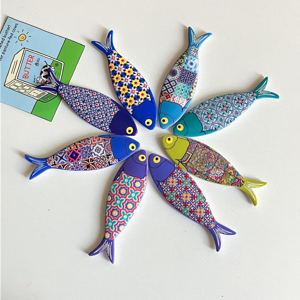 Домашний декор Смола Толстоголовая рыба Открывалка для бутылок Креативный Портативный Стикер на холодильник Сделай сам Милый Магнит на холодильник Шкафчик