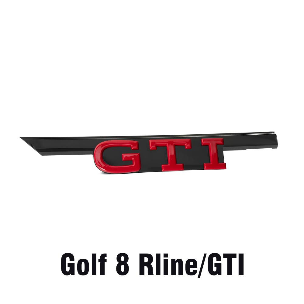 AABIL1 Car GTD GTI Logo Front Grill Emblem Trim Sticker Badge Accessorie For VW Volkswagen GTI Golf8 Polo Passat Mk6 MK7 Tiguan R RLine