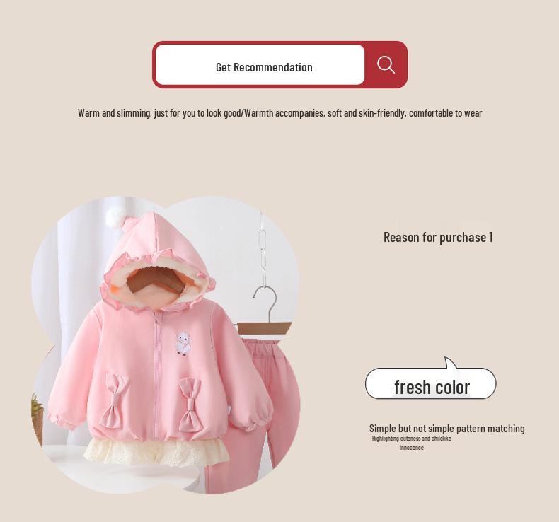 Очаровательный комплект из остроконечной шапочки и флиса с ягненком для младенцев и малышей