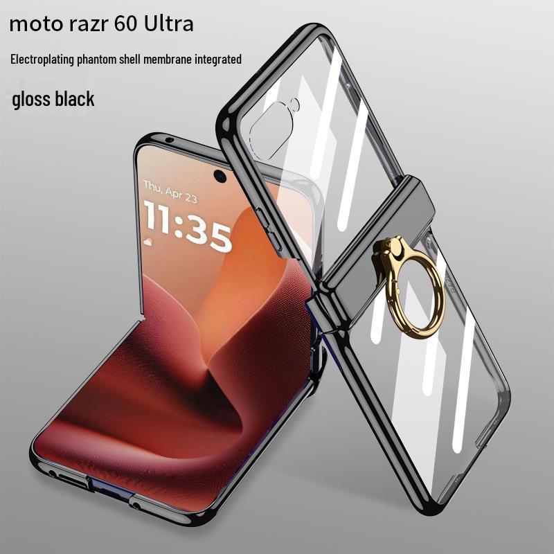 Прозрачный чехол для телефона Motorola Razr 6 Ultra с магнитным держателем