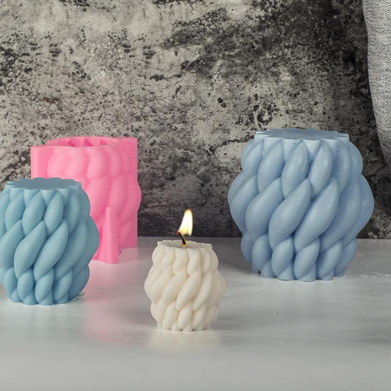 Spiral Raindrop Aromatherapy Candle Silicone Mold DIY Simple Rotating Candle Making Kit
