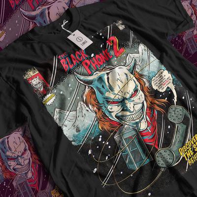 The Black Phone 2 T-Shirt and Kids Tshirt: Vintage Horror Movie Graphic Tee