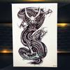 1PC Black Dragon Jurassic Dinosaur Temporary Tattoo Stickers Body Art ARm Waterproof
