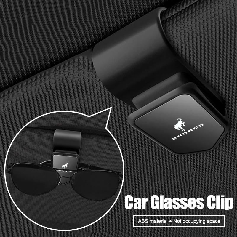 CUSH7 Car Sunglasses Multi-function Glasses Clip For Ford Bronco Ranger S-Max Focus Mondeo Transit Tourneo Custom Ranger Car Accessory
