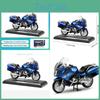 Alloy Blue Simulation Motorcycle Model Toy For Collection And Display