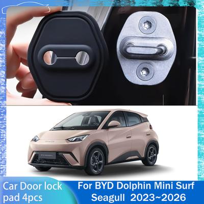 Для BYD Dolphin Mini Surf Seagull ~2026 2024 Защитные накладки на замки дверей автомобиля, защита от ржавчины, амортизирующие, противоударные аксессуары