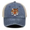 Высококачественная бейсболка Snapback с принтом головы тигра, кепка для папы, унисекс, однотонная, регулируемая, сетчатая кепка, идеальный выбор для походов