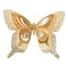 Christmas Tree Butterfly Ornaments 3D Glitter Hollow Butterflies Decoration Xmas Tree Wreath Wall Hanging Decor Home Party Atmosphere Enhancement