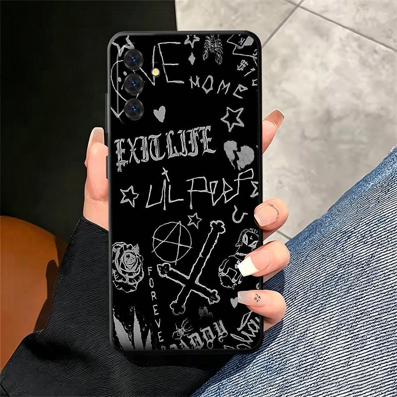 Мягкий чехол для телефона Lil Peep Hellboy Love для Samsung A17 A37 A57 A16 A26 A36 A56 A15 A25 A35 A55 A14 A24 A34 A54 A13 A23 A33 A53 A5
