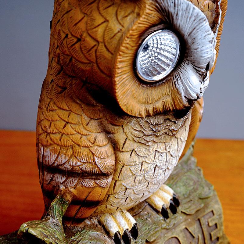 Retro Store Door Sign Hanging Welcome To Owl Decoration Courtyard Solar Lighting Landscaping Decoration Ornaments