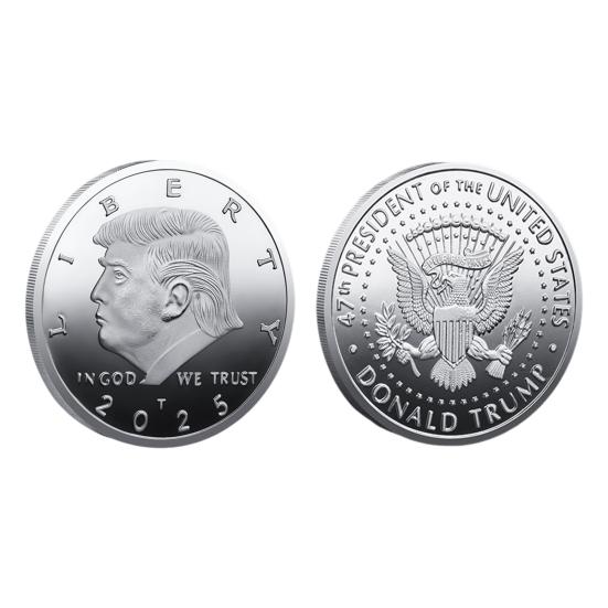 Памятная монета Liberty, металлическая монета с изображением Трампа, 47-й президент США, коллекционный жетон, подарок сторонникам MAGA/KAG