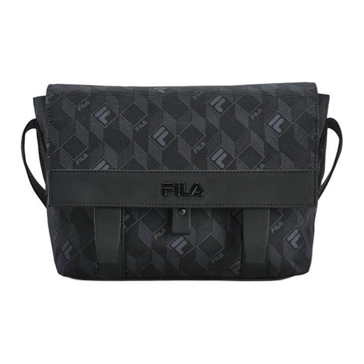 New FILA Synthetic Leather Crossbody Bags Regular Unisex Black F13M428102FBK