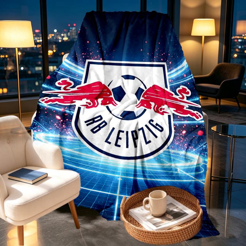 RB Leipzig Print Blanket - Soft & Comfortable, for Bedroom, Travel, Sofa, Home Decoration - Birthday Christmas Gift for Friend