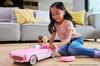 Hot Wheels RC Barbie Toy Car from Barbie The Holds 2 Barbie Trunk Opens for Storage Corvette, Battery-Operated Remote-Control Movie, Dolls,