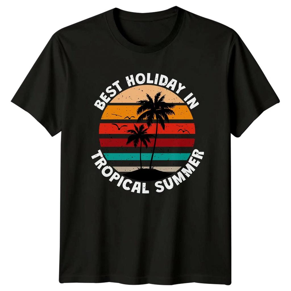 Best Holiday In Tropical Summer T-Shirt Tropical Beach Vacation Summer
