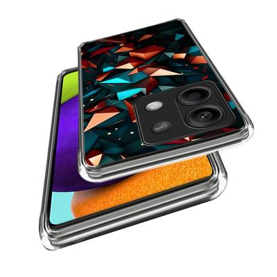 Чехол для Xiaomi Redmi Note 13 5G, амортизирующий ТПУ с принтом