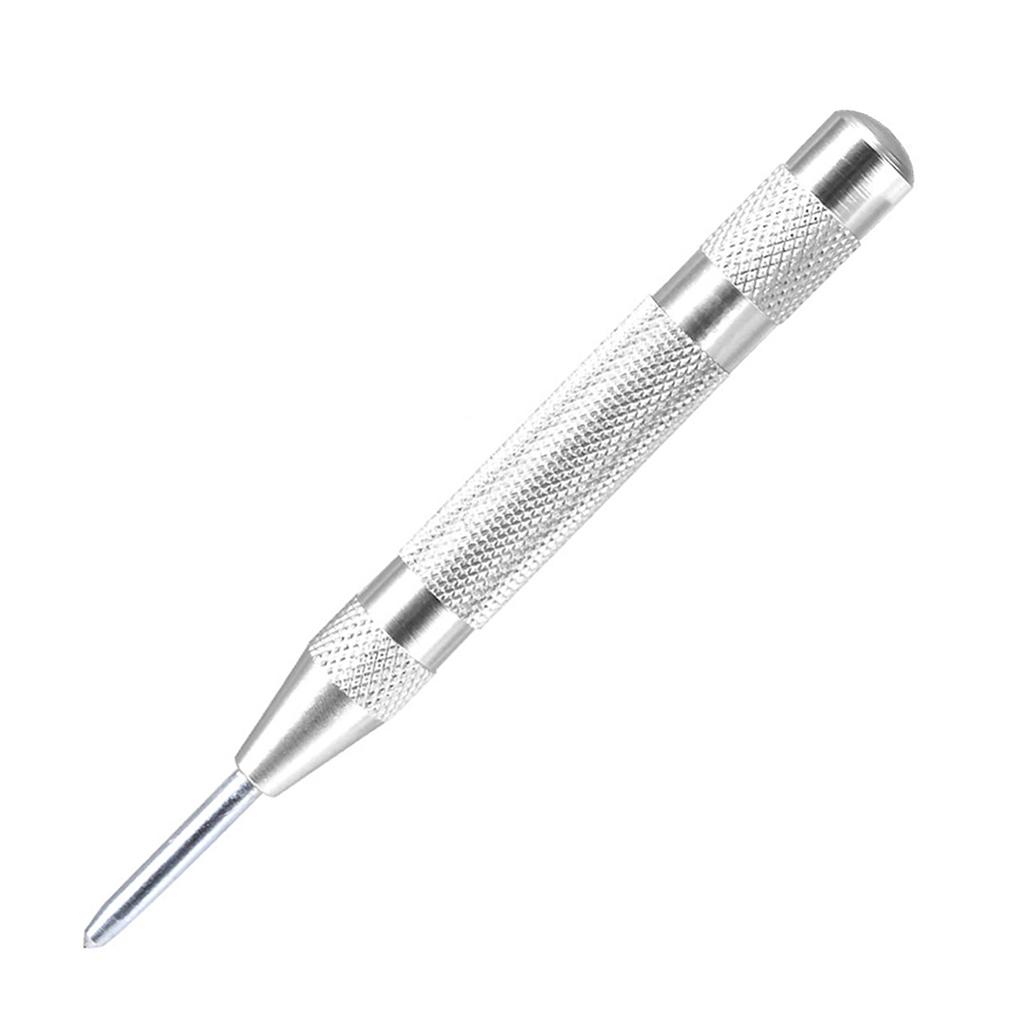 Automatic Center Pin Punch Spring Loaded Marking Starting Holes Tool Wood Press Dent Marker Woodwork Tool Drill Bit