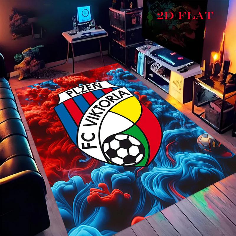 FC Viktoria Plzeň Carpet Rug for Living Room Bedroom Home Sofa Decoration,Kids play Nonslip Floor Mat