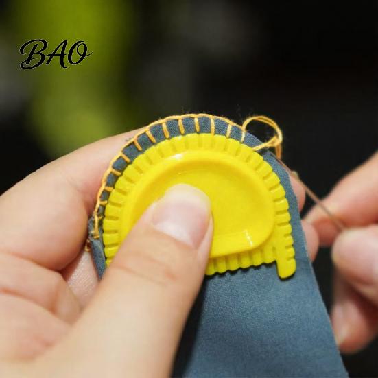 DIY Tailoring Supplies Hand Sewing Edge Stitching Tool, Ergonomic Guide Tool for Stitches, Plastic Accessories 3mm 4mm Quilting Aid Crafts Garment