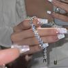 1 шт. Роскошный браслет высокого класса с украшением в виде любви и бриллиантов, блестящий, подходит для женщин для ношения на каждый день, на фестиваль и на вечеринку