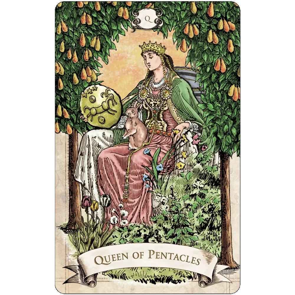 Колода Таро в старинном стиле, двухсторонняя, тисненая, 12*7 см, 79 шт., винтажные иллюстрации, подчеркивающие четкую символику, упакованная в жесткую коробку