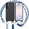 Coque pour Samsung Galaxy S26, Protection TPU Slim Anti-Rayures avec Lanière Bleue
