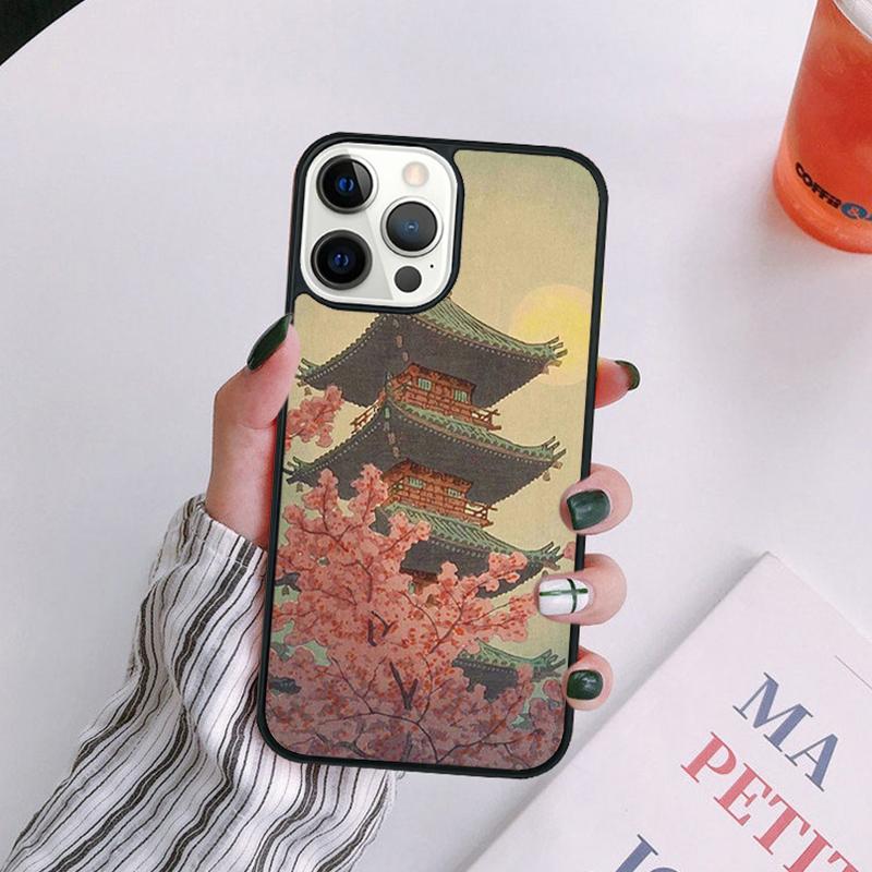 Японская волновая art Чехол для телефона Для iPhone 17 Air 14 13 12 16 Pro Max 15 Plus Чехол-оболочка Max coque