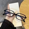 Простая квадратная оправа для очков Y2K с плоскими линзами, блокирующая синий свет, компьютерные очки, очки унисекс