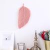 Woven Feather Tapestry Soft Fine Workmanship Cotton Macrame Wall Hanging Feather Boho Chic Woven Leaf for Wall