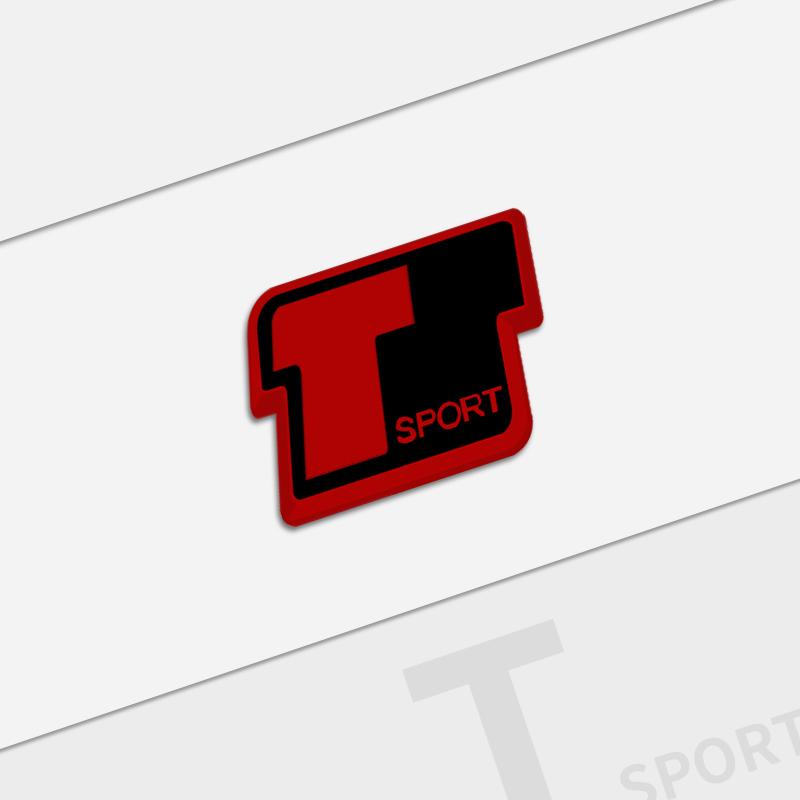 Автомобильный металлический 3D значок-буквы T Sport Наклейки на багажник Для Toyota Camry Highlander RAV4 Yaris Corolla Hilux Стайлинг автомобиля NH0