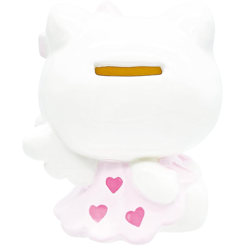 Копилка Sanrio "Ангел Hello Kitty", Примерно 9 x 7 x 13 см в ширину, Розовая, Мерч с Китти, Подарок на день рождения, SAN4648-2