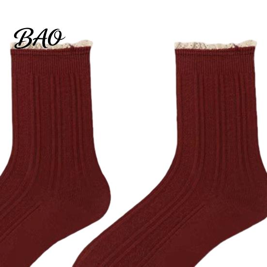 Lazy Pleat Style Socks Ruffle Crew for Women, Cotton Frilly Lace Socks, Soft Breathable Casual Skirts Ankles Daily Wear And Fashionable Layering