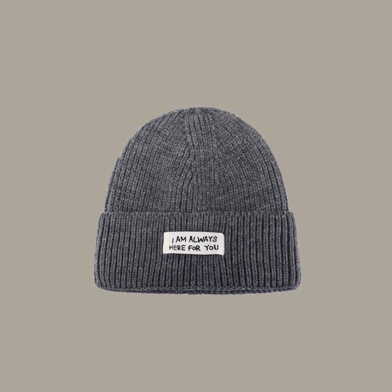 Hot Selling Blank Designer Handmade Embroidery Print Woben Label Patch Custom Knitted Beanie Hat