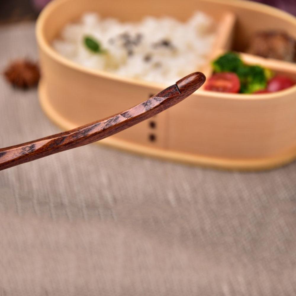 Wooden Dessert Kids Rice Cooking Long Handle Kitchen Gadgets Soup Spoon Tableware Wooden Spoon