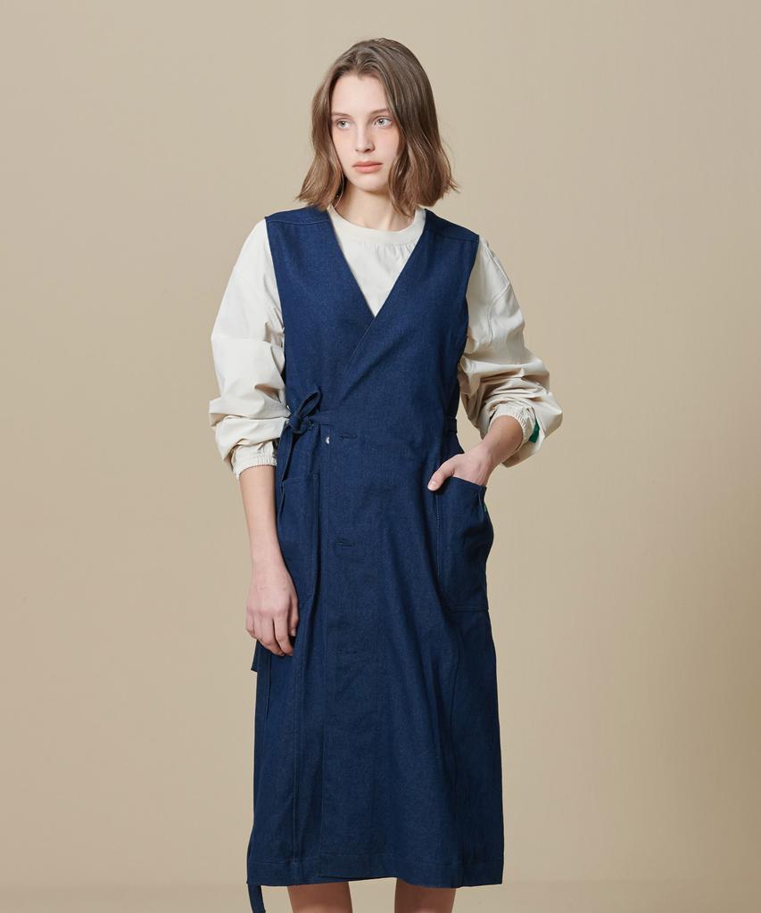 BBC EARTH W Джинсовое платье-обертка_Джинсовое