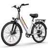 URLIFE E26 Urban Commuting E-Bike With TowSeat 36V13Ah Battery 350W Motor Eiectric Bike 26 Inch City Fat Tire Electric Bicycle