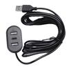 Настольный встраиваемый USB Type C адаптер для зарядки 3 в 1 сплиттер для ноутбука ПК мобильного телефона зарядка мебель офис