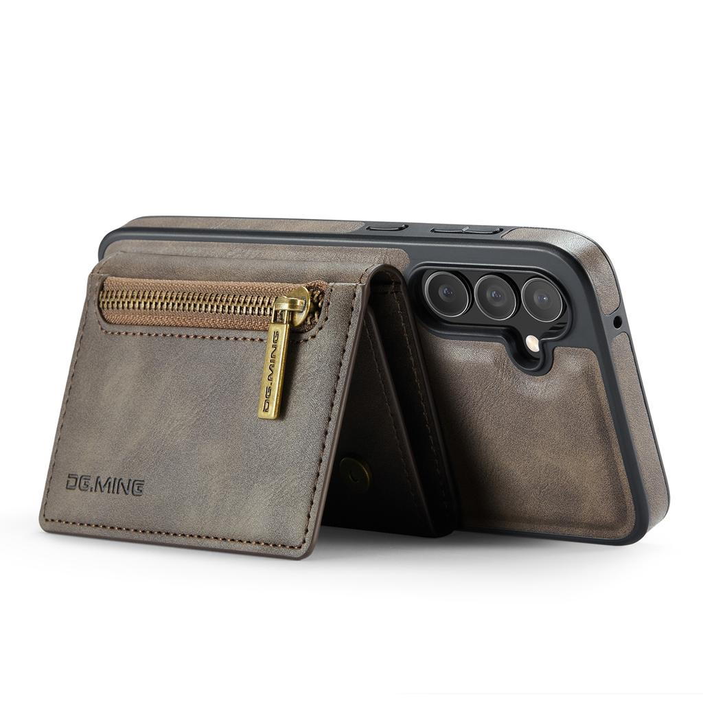 DG.MING M5 Series For Samsung Galaxy S26 Case Detachable Magnetic Leather Phone Cover with Card Slots