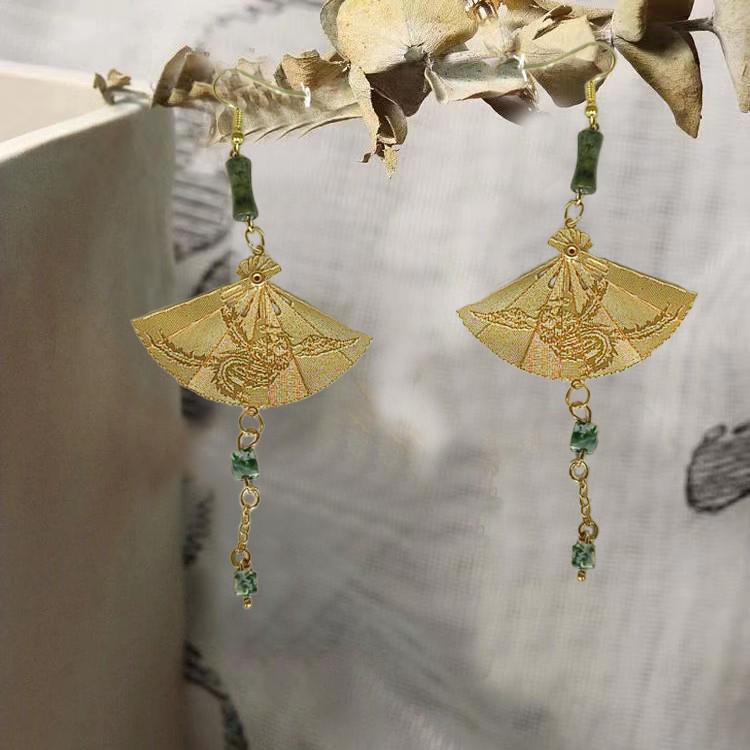 Женские длинные серьги-кисточки в стиле ретро — универсальные аксессуары в китайском стиле ханьфу