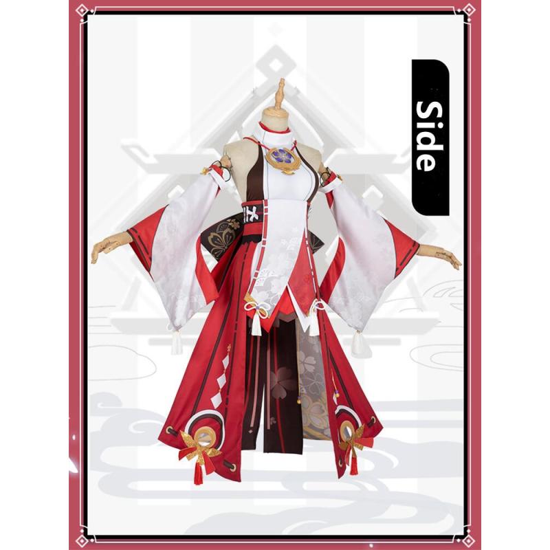 Yae Miko Косплей Костюм Парик Платье Игра Yaemiko Guuji Yae Косплей Хэллоуин Вечерние Костюмы для Женщин